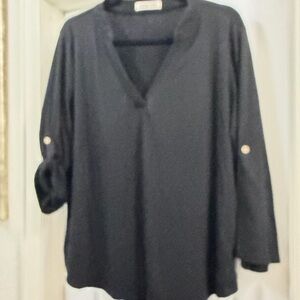 Elegant Black Women's Top